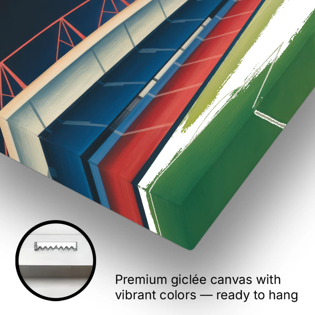 Chicago Fire FC Stadium Night - Canvas Wall Art - Gallery Wrap Corner