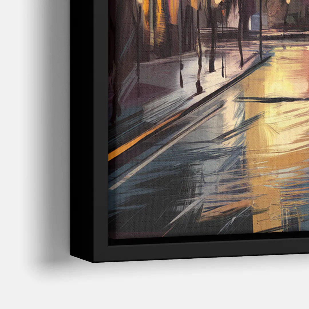 Chicago Historic Water Tower - Close-Up Black Frame Canvas