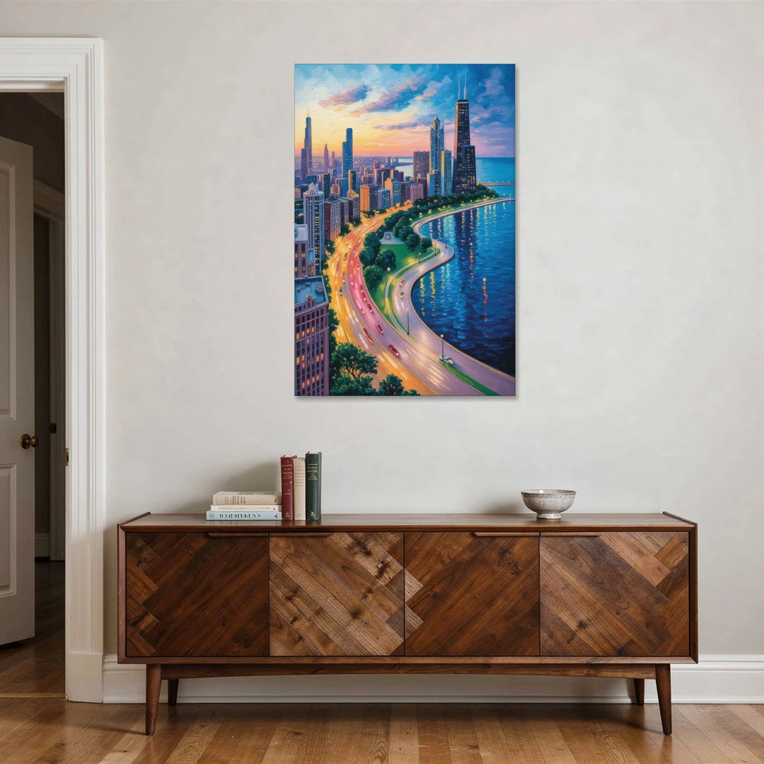 Chicago Lake Shore Drive - Canvas Wall Art - Coffee Table - 32x48