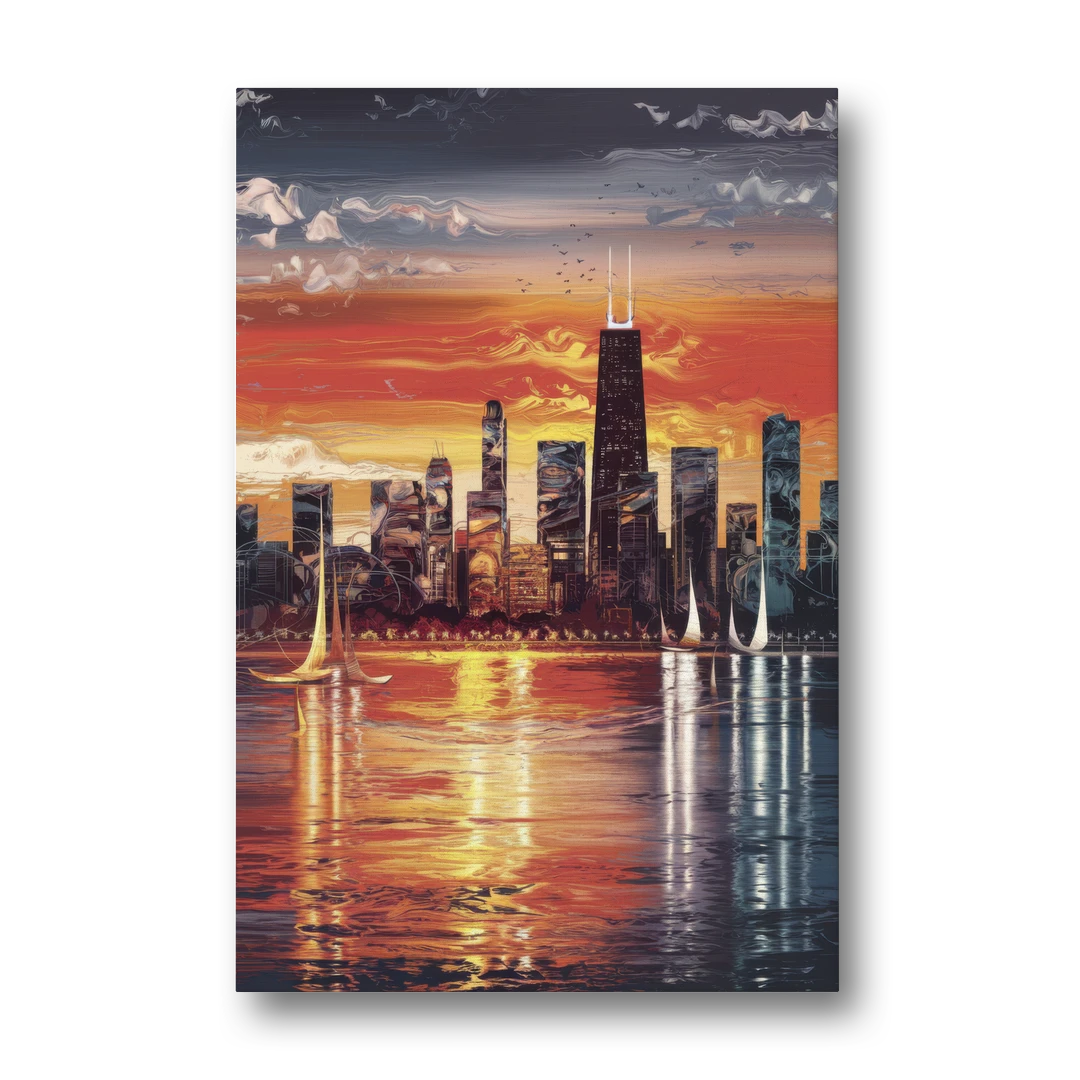 Chicago Lakefront Beauty - Canvas Wall Art - Front