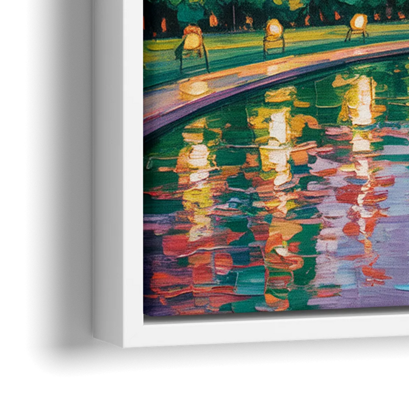 Chicago Minimal Line Art Skyline - Close-Up White Frame Canvas