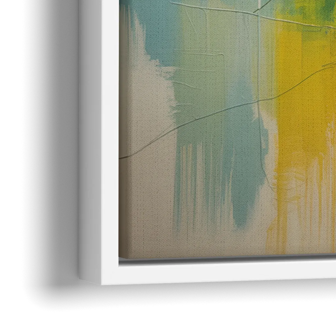 Chicago Street Names Typography - Close-Up White Frame Canvas