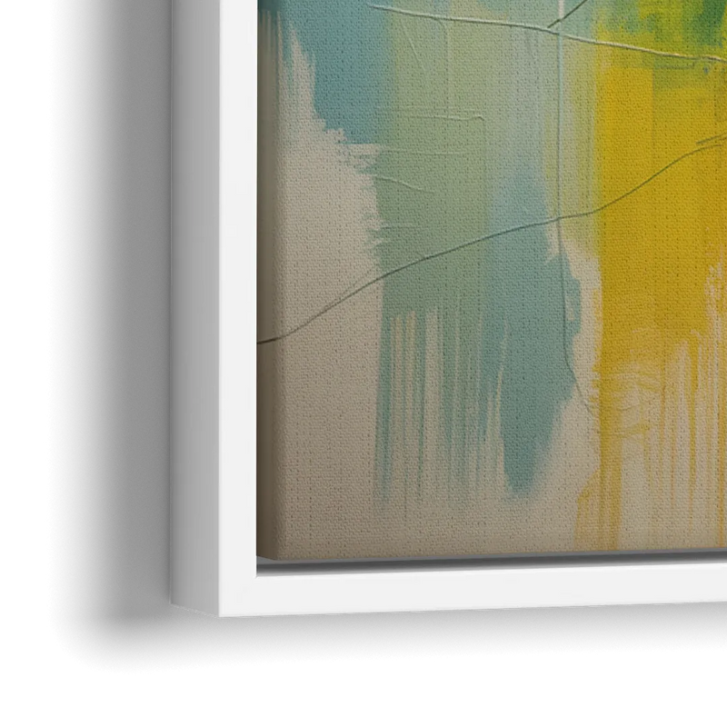 Chicago Street Names Typography - Close-Up White Frame Canvas