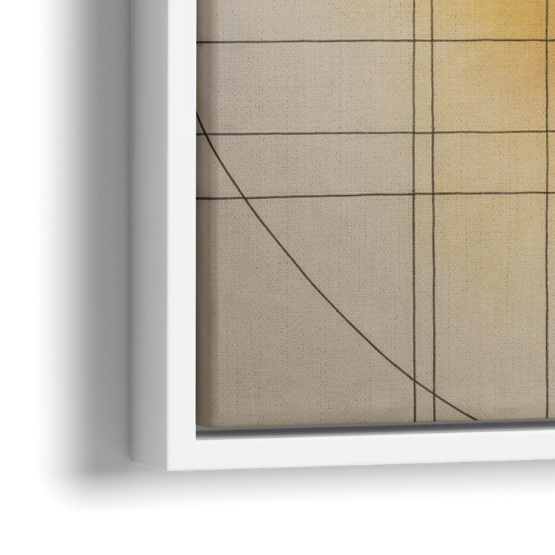 Chicago Vintage Transit Map - Close-Up White Frame Canvas