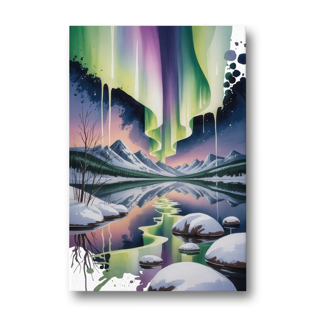Churchill Northern Lights - Canvas Wall Art - Front