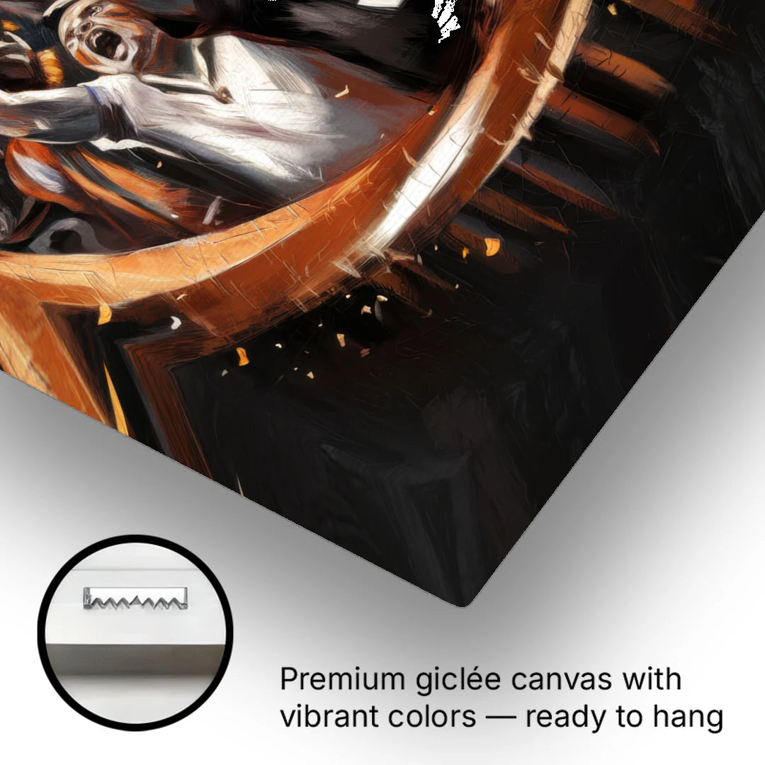 Cincinnati Bengals Fans in Action - Canvas Wall Art - Gallery Wrap Corner