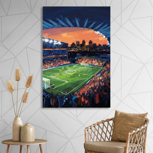 Cincinnati FC Stadium Lights Living Room - Canvas Wall Art