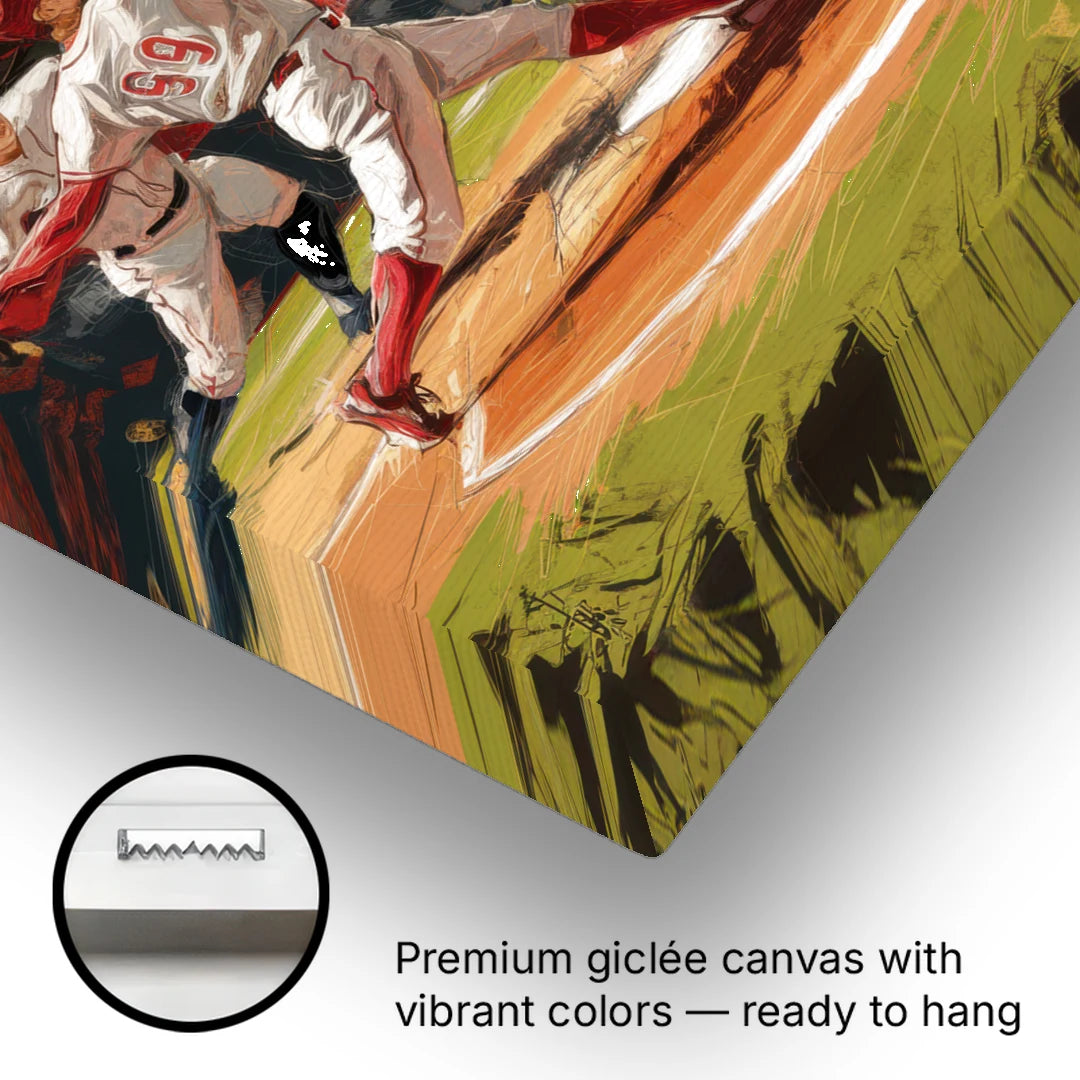 Cincinnati Reds Legendary Players - Canvas Wall Art - Gallery Wrap Corner