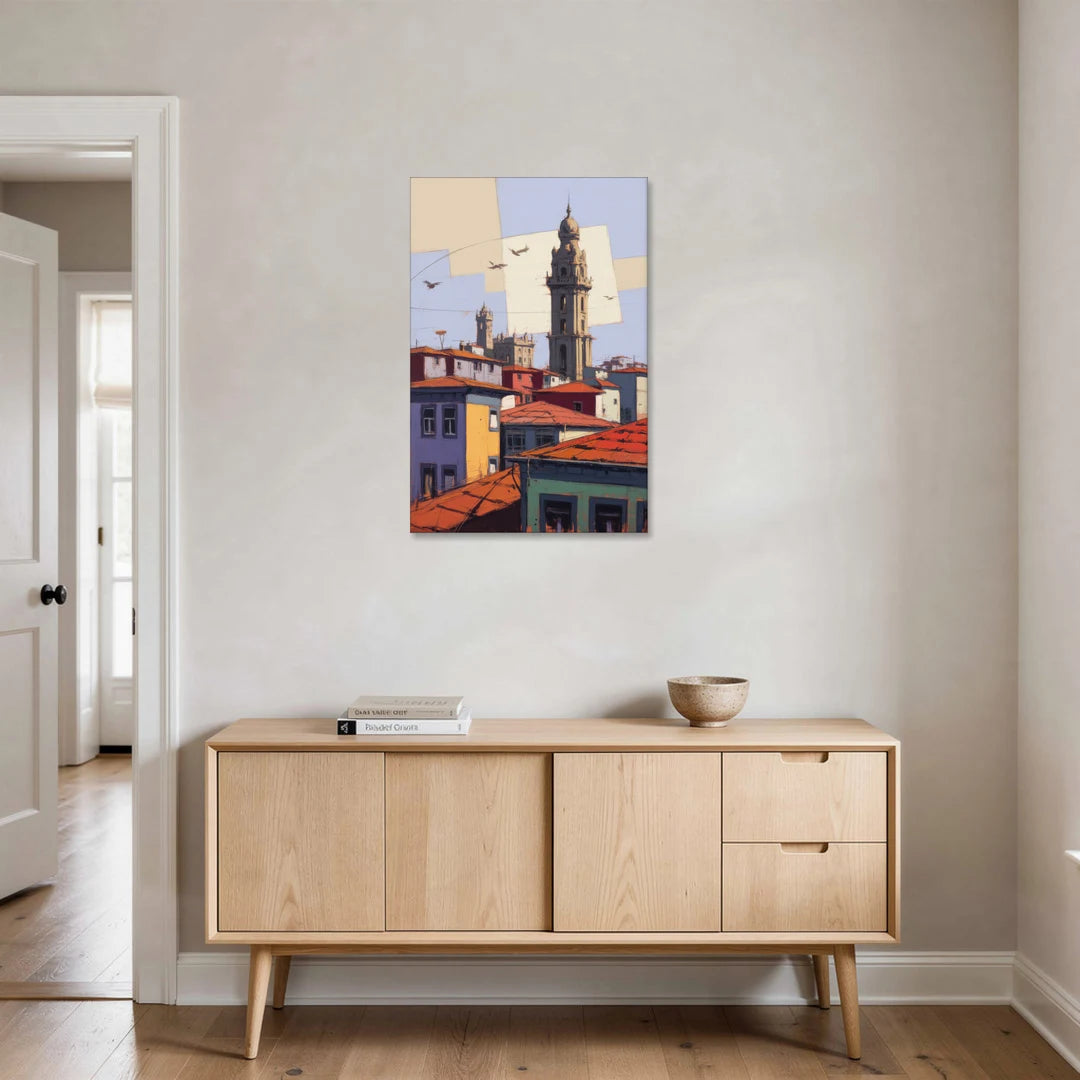 Clerigos Tower View - Canvas Wall Art - Coffee Table - 24x36