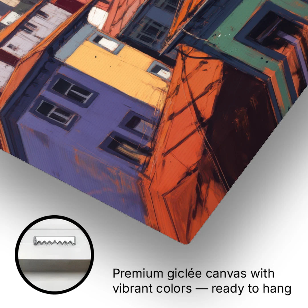 Clerigos Tower View - Canvas Wall Art - Gallery Wrap Corner