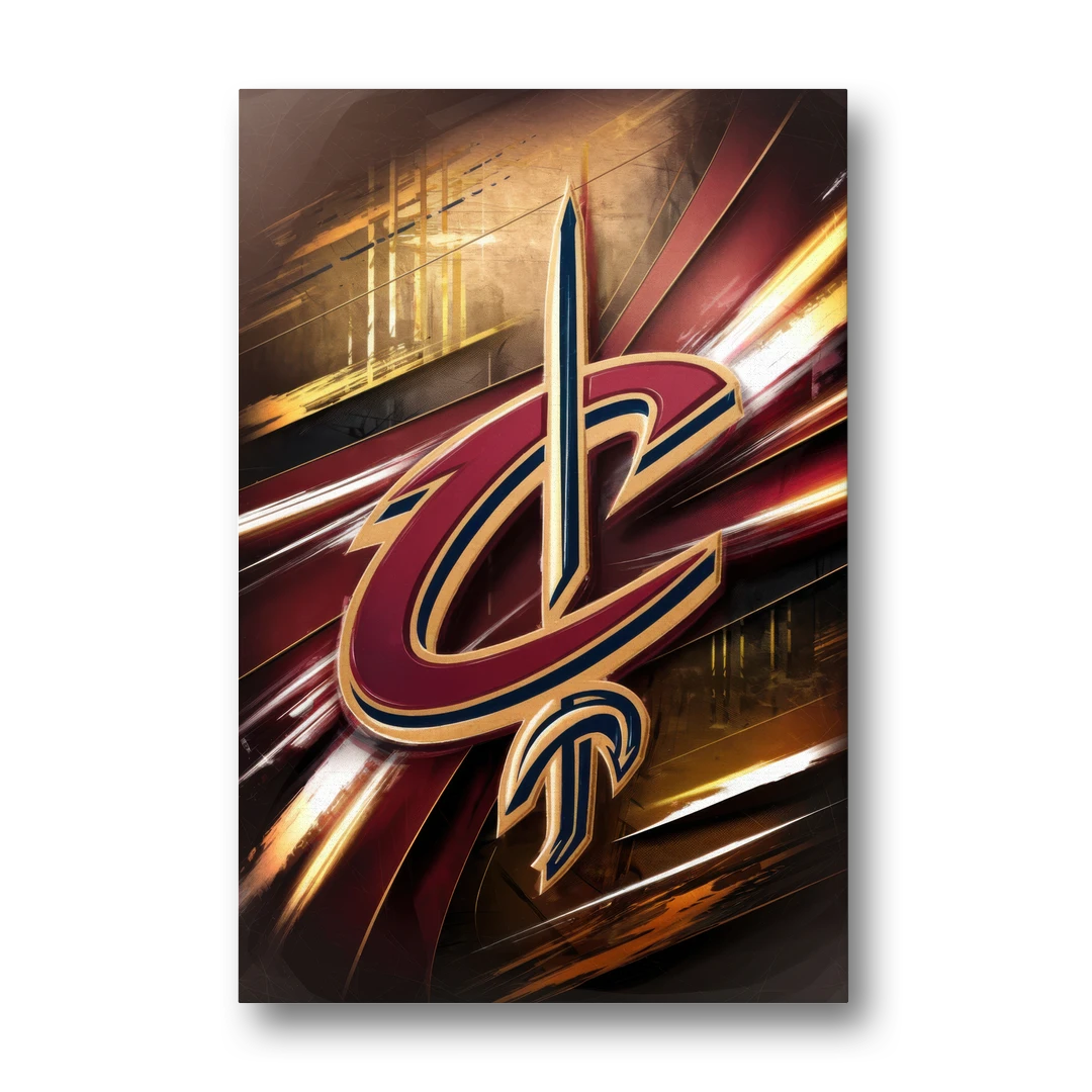 Cleveland Cavaliers Logo - Canvas Wall Art - Front