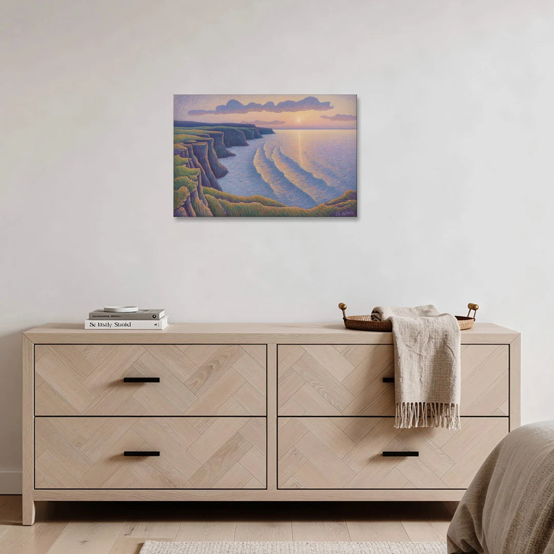 Coastal Cliffs of Newfoundland - Canvas Wall Art - Coffee Table - 30x20