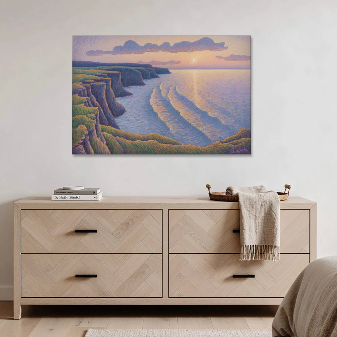 Coastal Cliffs of Newfoundland - Canvas Wall Art - Coffee Table - 48x32