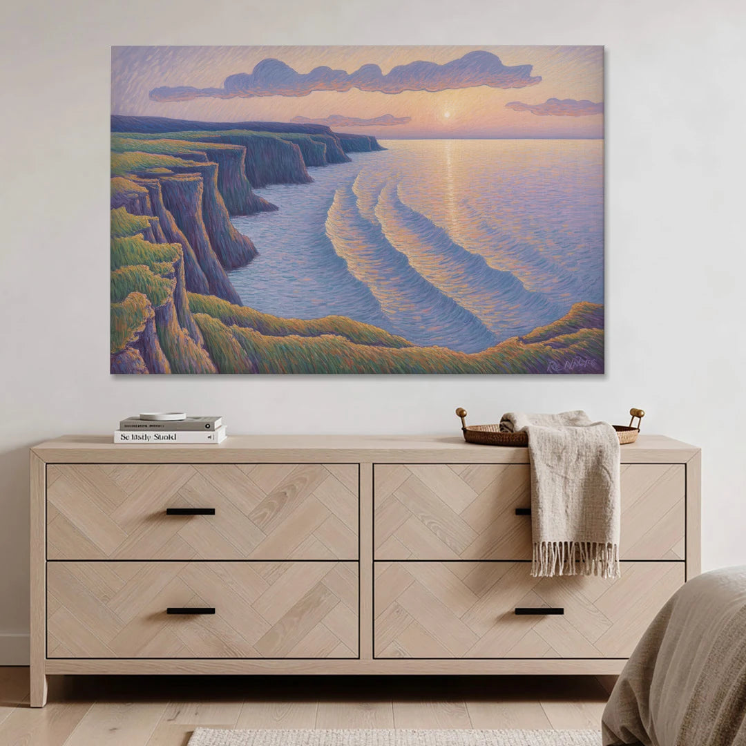 Coastal Cliffs of Newfoundland - Canvas Wall Art - Coffee Table - 60x40