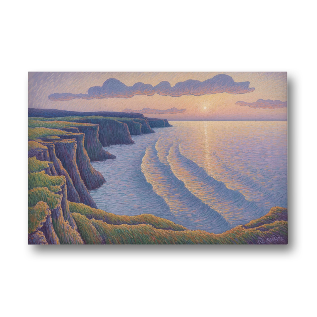 Coastal Cliffs of Newfoundland - Canvas Wall Art - Front