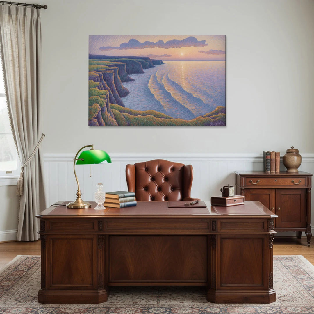 Coastal Cliffs of Newfoundland - Canvas Wall Art - Office - 48x32