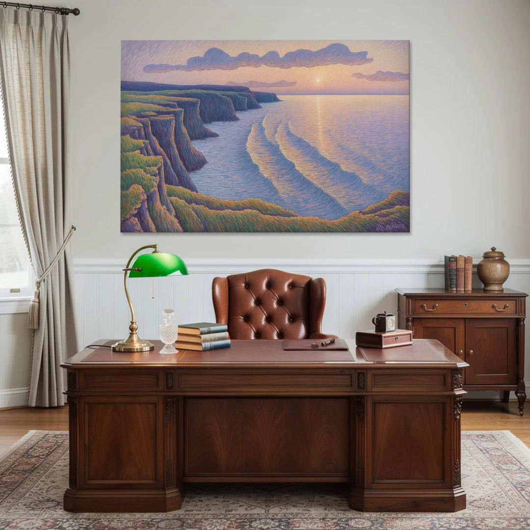 Coastal Cliffs of Newfoundland - Canvas Wall Art - Office - 60x40
