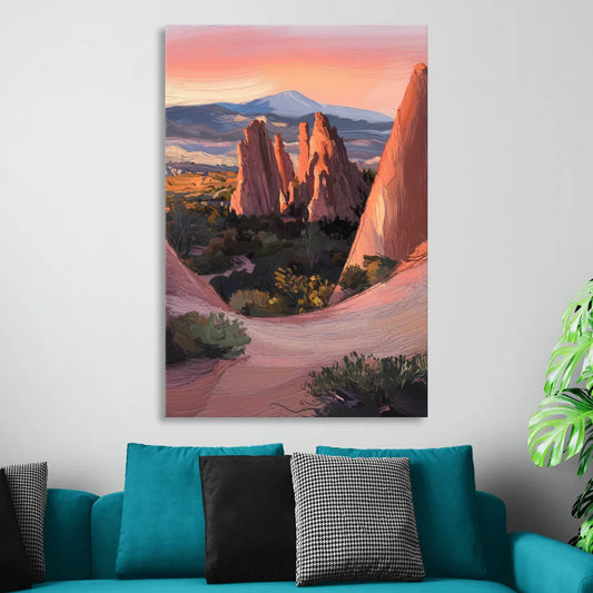 Colorado Springs Garden of the Gods Living Room - Canvas Wall Art