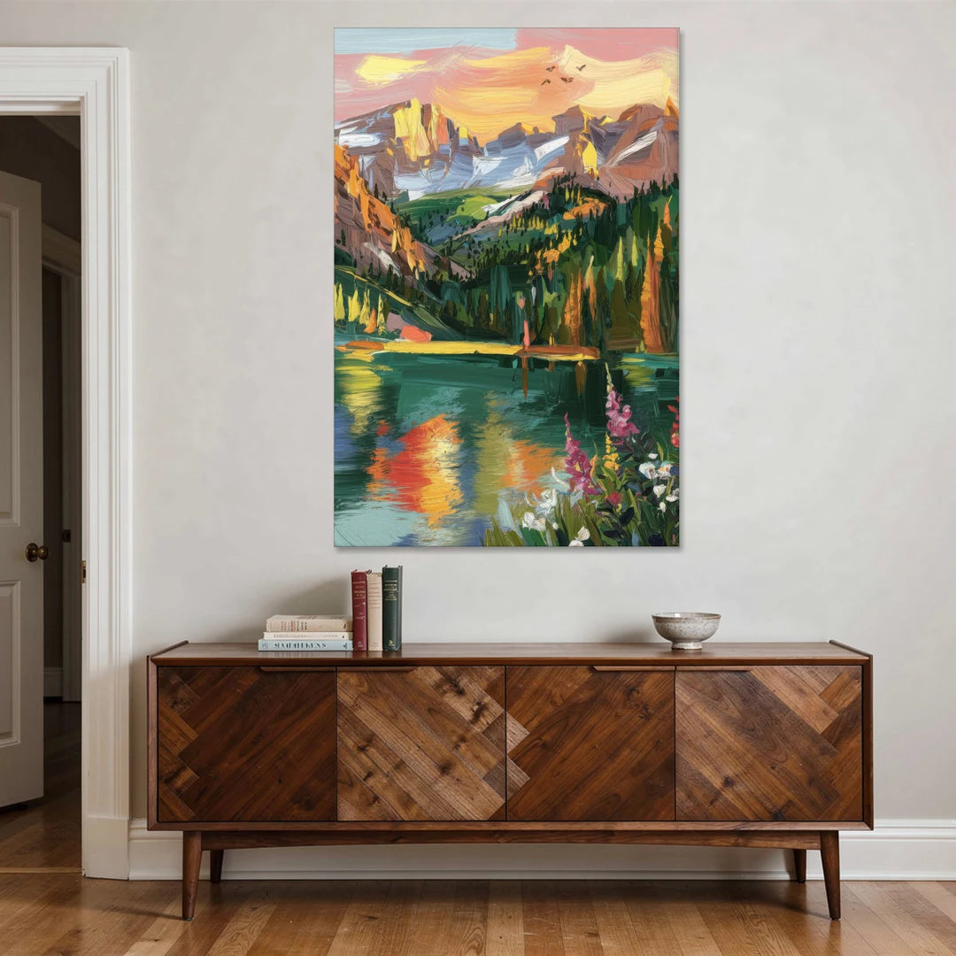 Colorado Springs Rocky Mountain Beauty - Canvas Wall Art - Coffee Table - 40x60