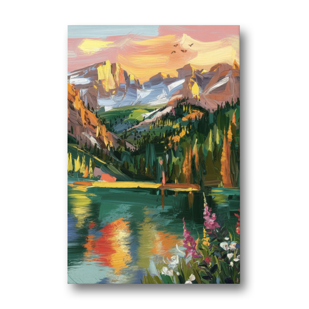Colorado Springs Rocky Mountain Beauty - Canvas Wall Art - Front