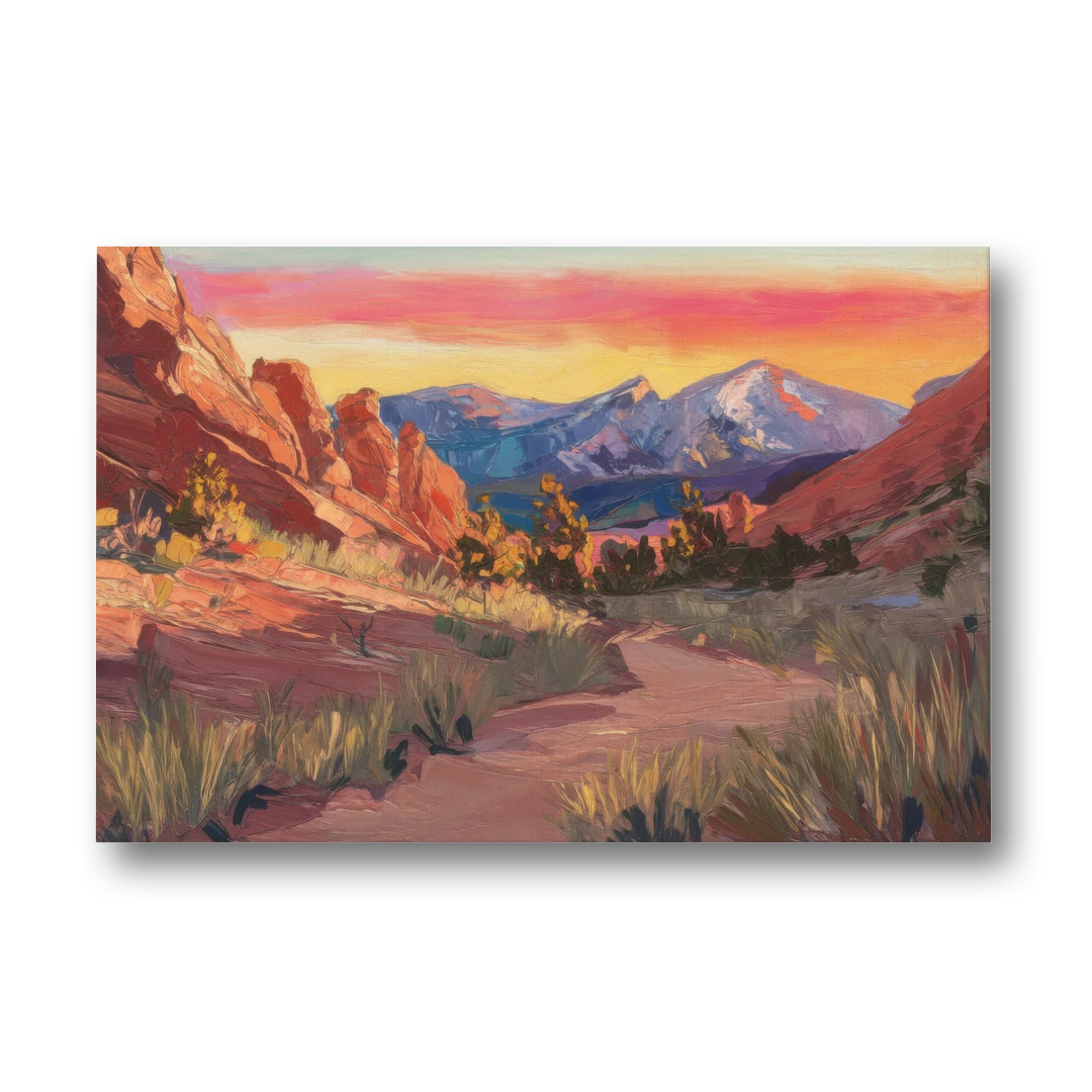 Colorado Springs Scenic Trails - Canvas Wall Art - Front