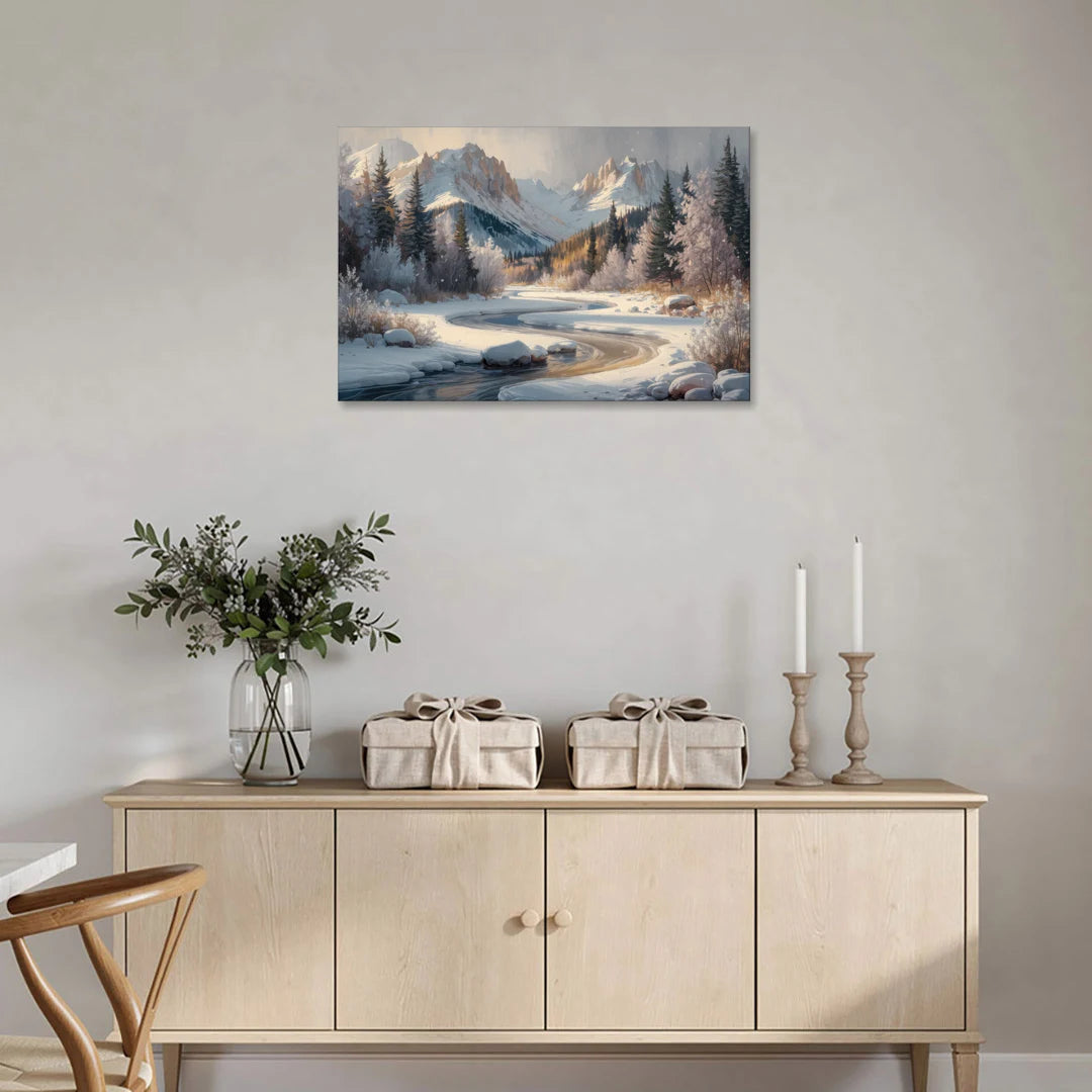 Colorado Springs Winter Wonderland - Canvas Wall Art - Coffee Table - 36x24