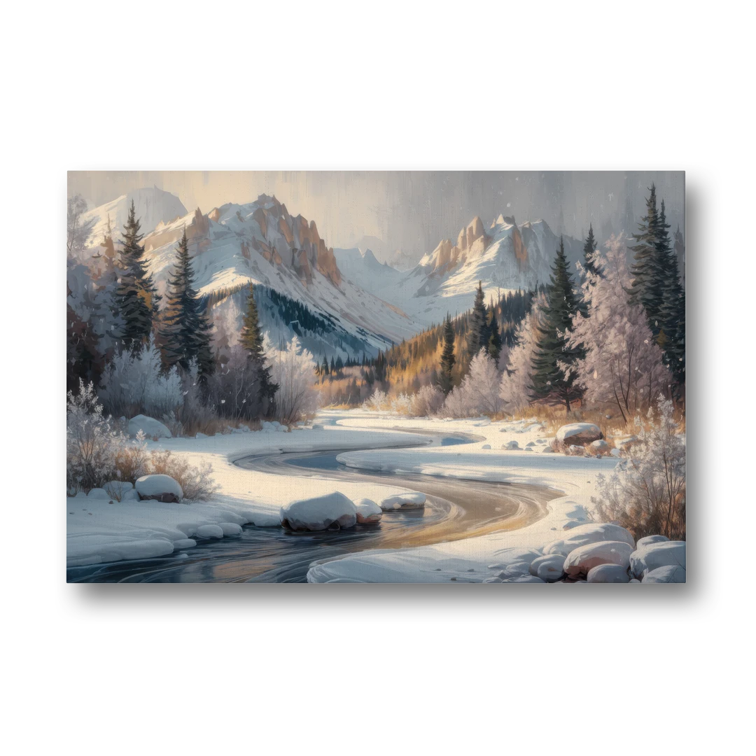 Colorado Springs Winter Wonderland - Canvas Wall Art - Front