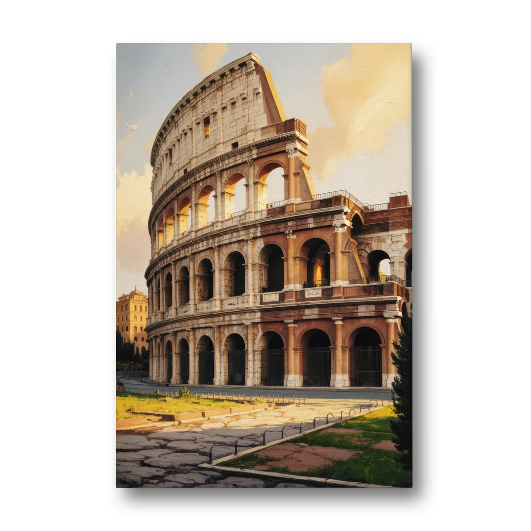 Colosseum Majesty - Canvas Wall Art - Front