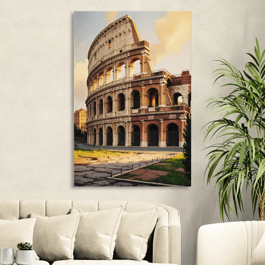 Colosseum Majesty Living Room - Canvas Wall Art