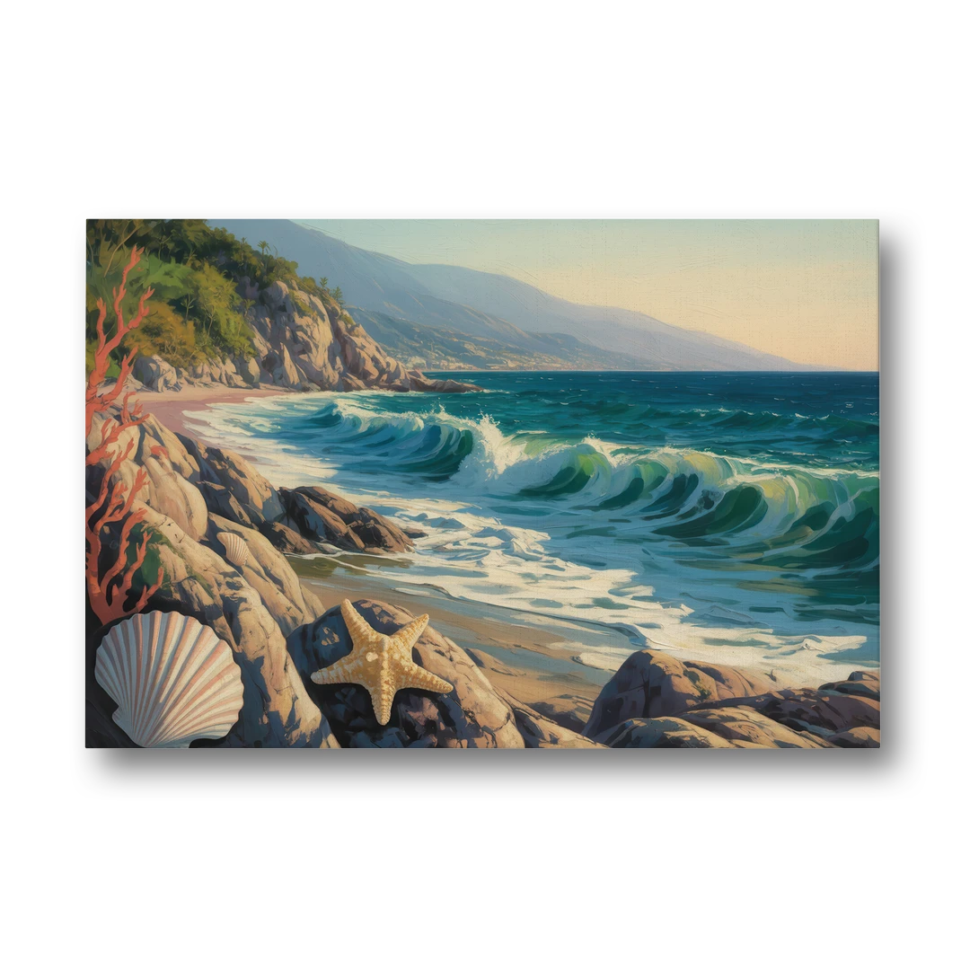 Conchas Chinas Coastline - Canvas Wall Art - Front