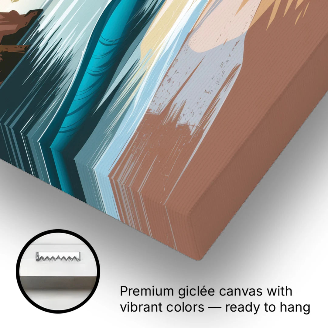 Corona Beach Vibes - Canvas Wall Art - Gallery Wrap Corner