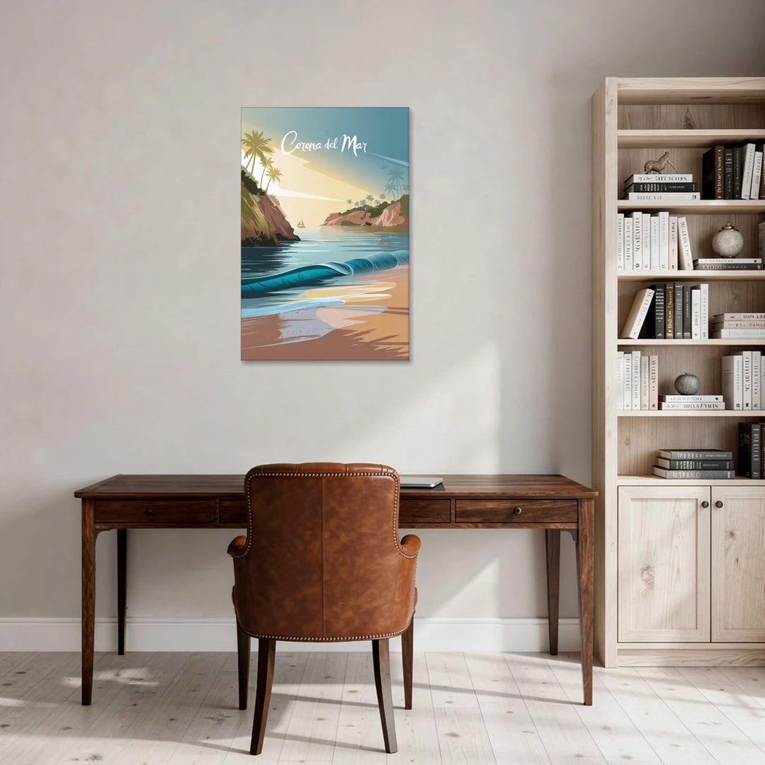 Corona Beach Vibes - Canvas Wall Art - Office - 24x36