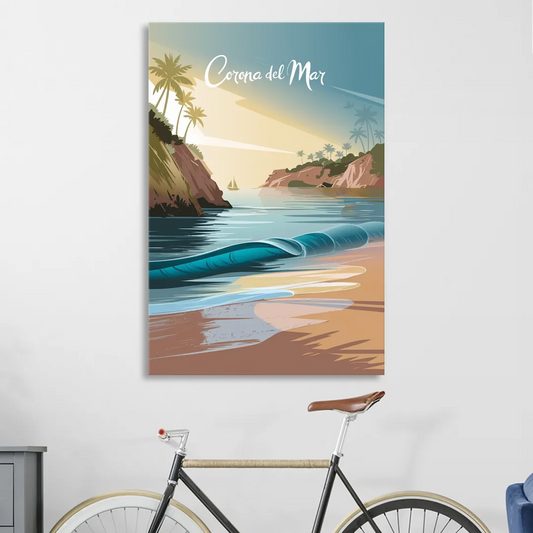 Corona Beach Vibes Living Room - Canvas Wall Art