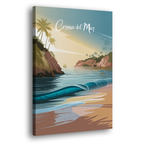 Corona Beach Vibes - Canvas Wall Art