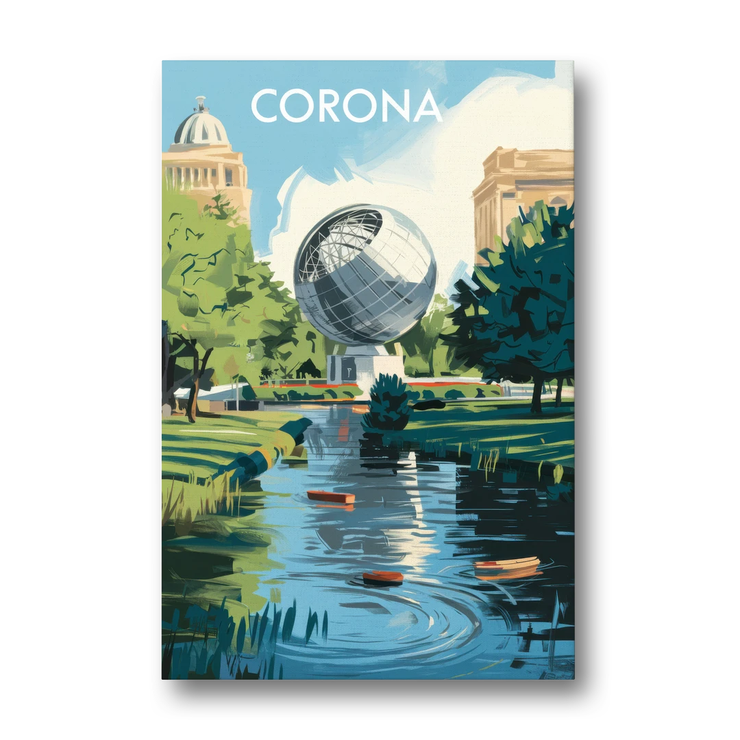 Corona Historic Landmarks - Canvas Wall Art - Front