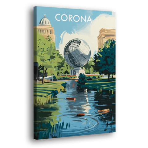 Corona Historic Landmarks - Canvas Wall Art