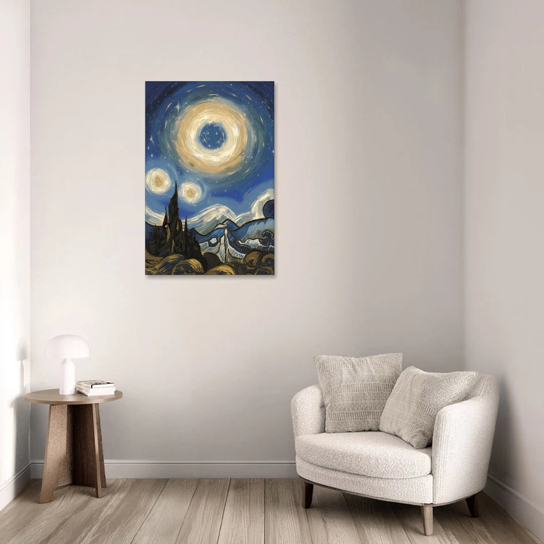 Corona Nightscape Glow - Canvas Wall Art - Sofa - 24x36