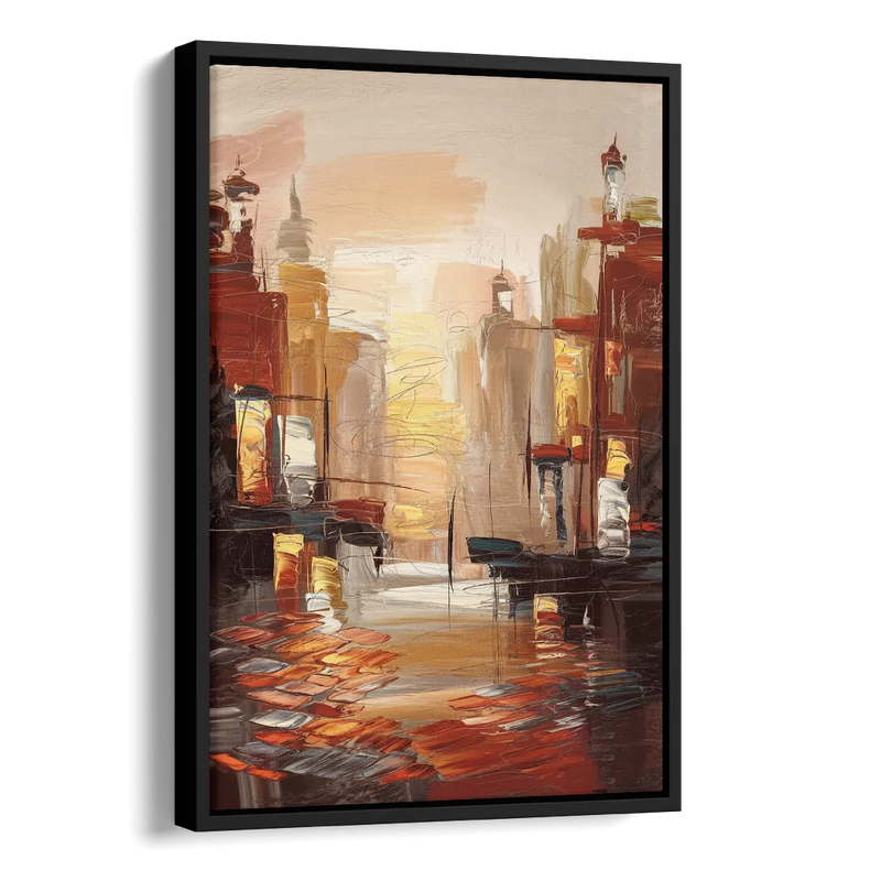 Corona Serene Landscape Side - Black Canvas Wall Art