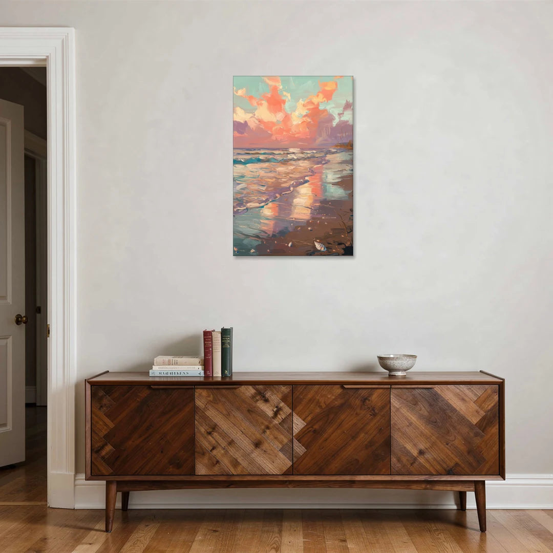 Corpus Christi Coastal Sunrise - Canvas Wall Art - Coffee Table - 24x36
