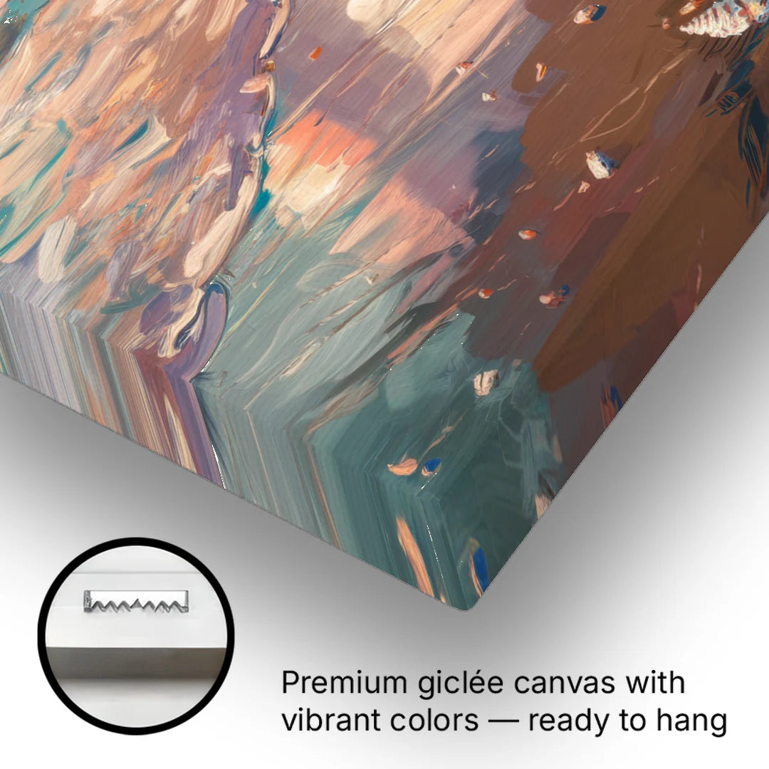 Corpus Christi Coastal Sunrise - Canvas Wall Art - Gallery Wrap Corner