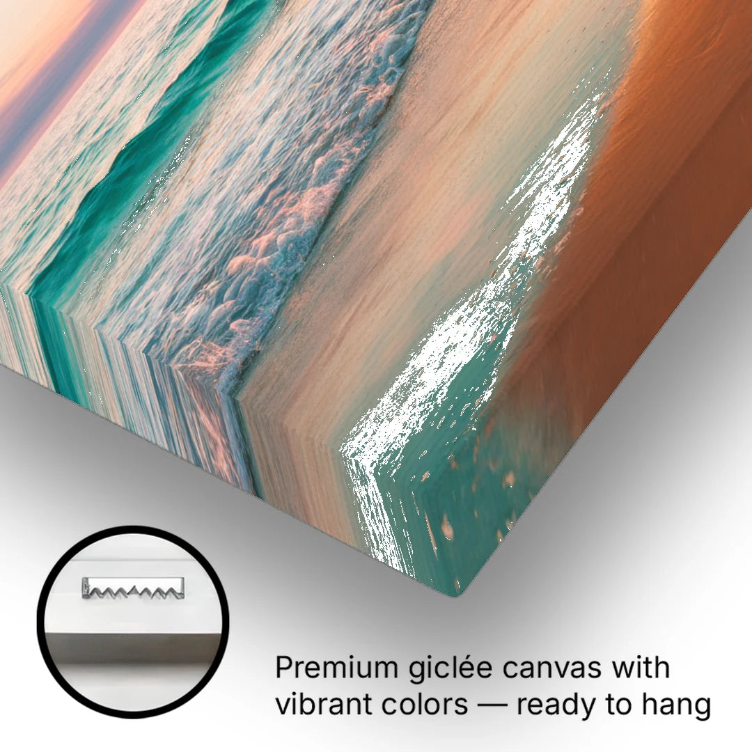 Corpus Christi Padre Island - Canvas Wall Art - Gallery Wrap Corner