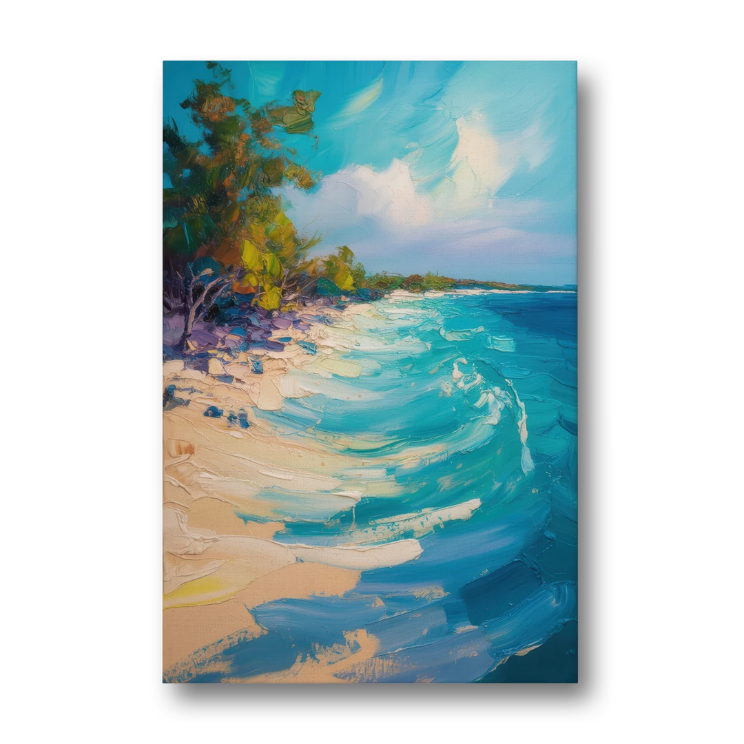 Cozumel Turquoise Coast - Canvas Wall Art - Front