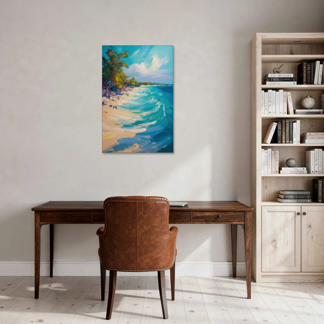 Cozumel Turquoise Coast - Canvas Wall Art - Office - 24x36