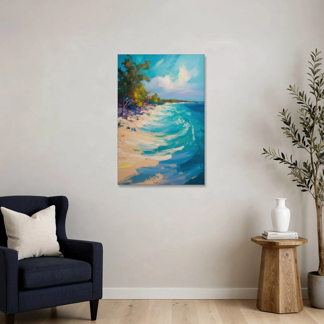 Cozumel Turquoise Coast - Canvas Wall Art - Sofa - 24x36