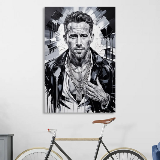 Crimson Charm Living Room - Canvas Wall Art