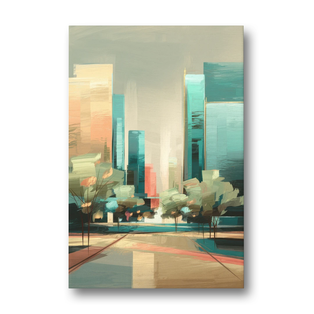 Dallas Arts District - Canvas Wall Art - Front