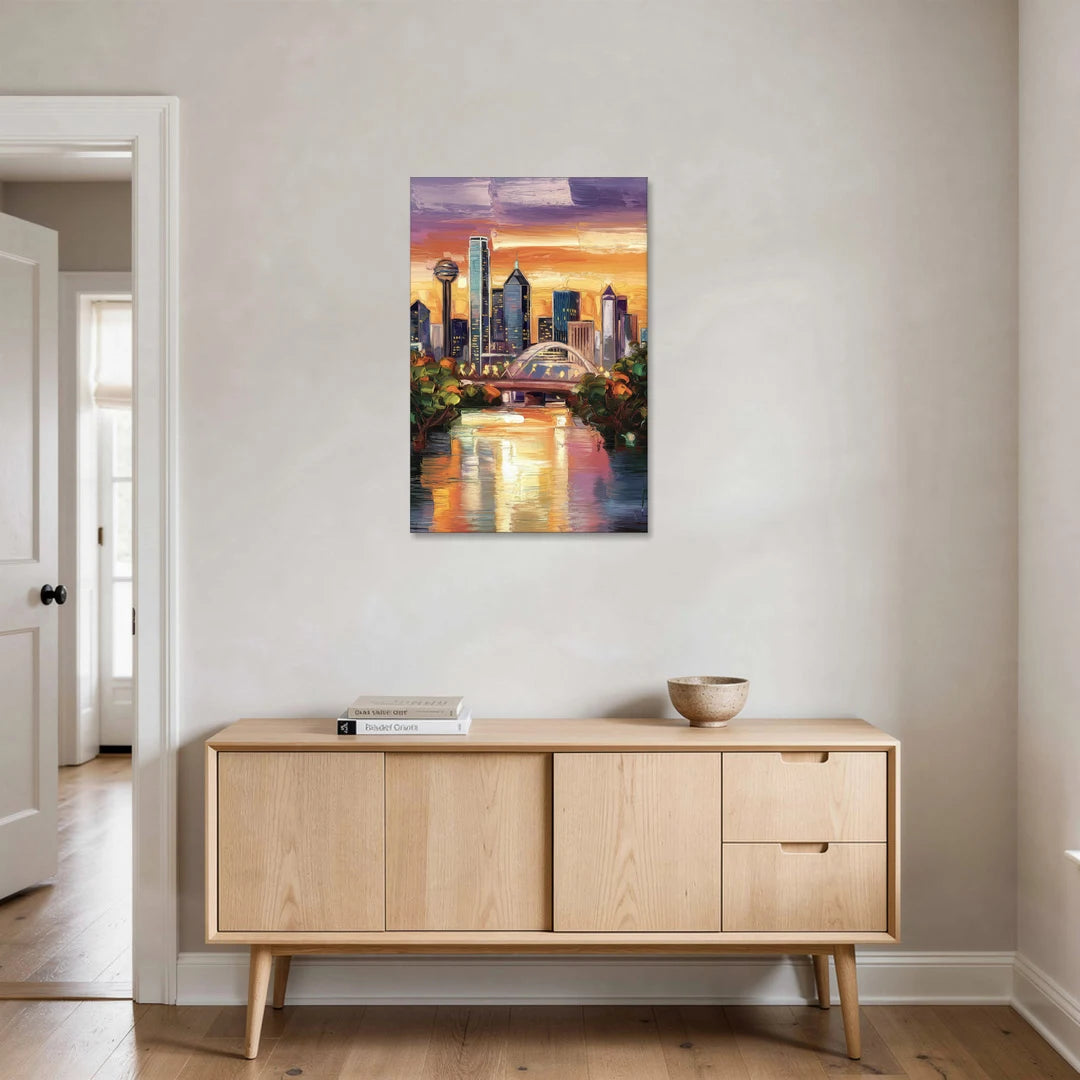 Dallas Cultural Heritage - Canvas Wall Art - Coffee Table - 24x36