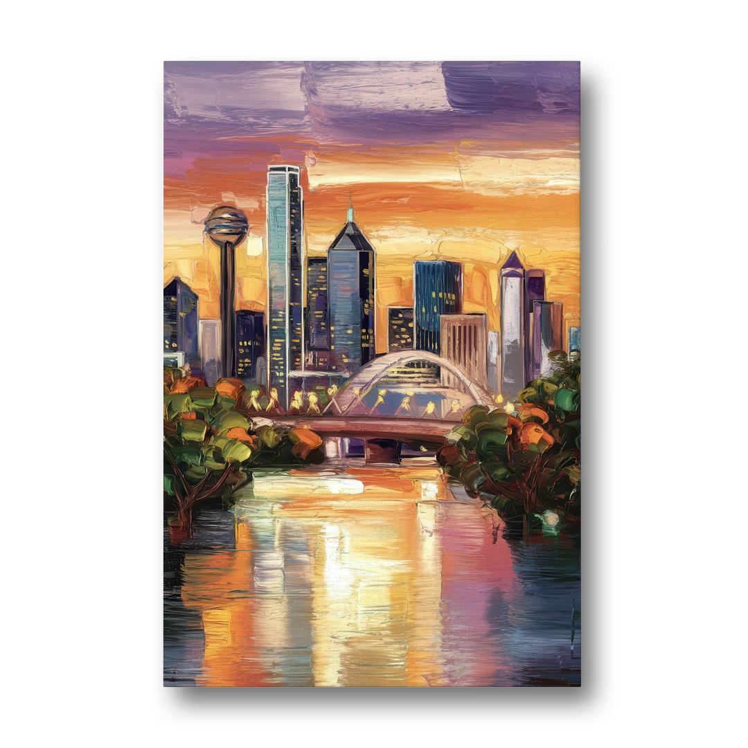 Dallas Cultural Heritage - Canvas Wall Art - Front