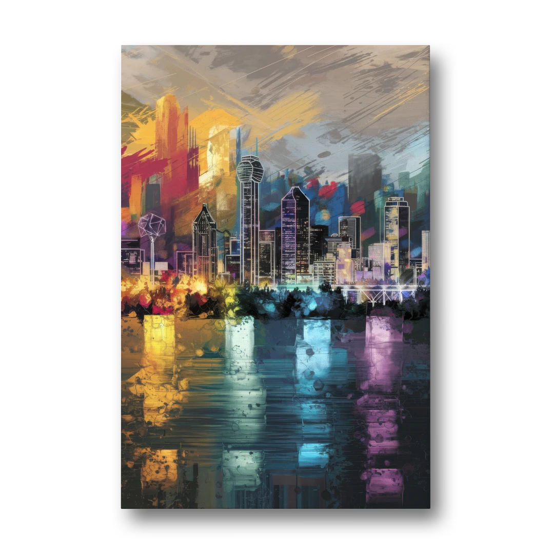 Dallas Design District - Canvas Wall Art - Front