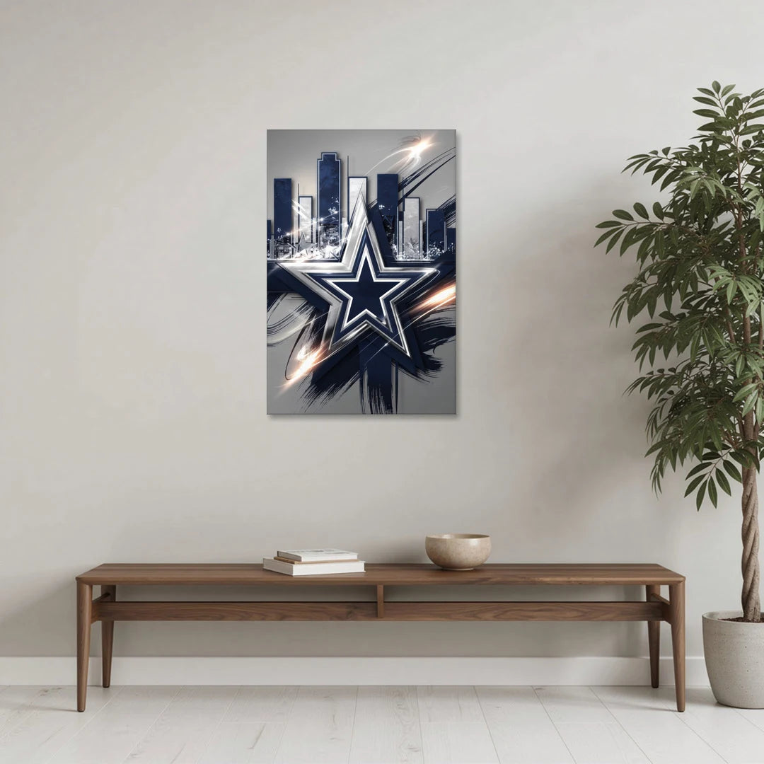 Dallas FC Team Spirit - Canvas Wall Art - Coffee Table - 24x36